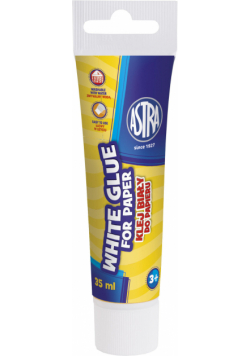 Klej biały do papieru Astra - tuba 35ml