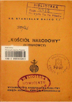 Kościół Narodowy 1948 r.