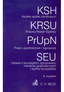 Kodeks spółek handlowych Krajowy Rejestr Sądowy Prawo upadłościowe i naprawcze