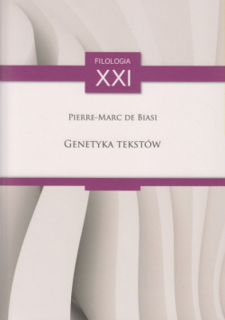 Pierre-Marc de Biasi - Genetyka tekstów