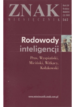 Znak Nr 562 / 02 Rodowody inteligencji