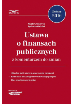 Ustawa o finansach publicznych z komentarzem do zmian