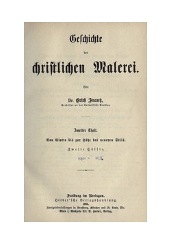 Bilder zur geschichte der christlichen Malerei,1888r.