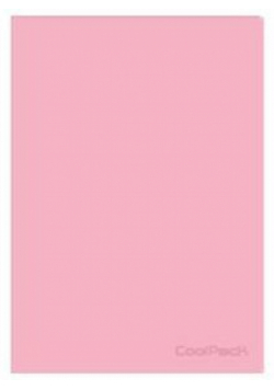 Paczka Zeszyt A4 PP 60k kratka Coolpack pastel powder pink