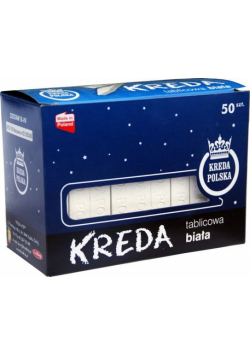 Kreda biała tablicowa B4 50 sztuk