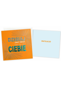 Karnet Gratulacje Świat kręci się wokół Ciebie