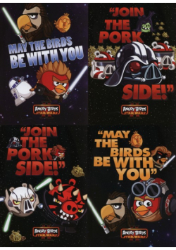 Brulion A5 Angry Birds Star Wars w kratkę 96 kartek 5 sztuk mix