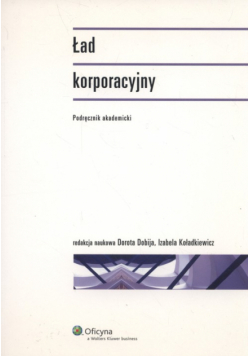 Ład korporacyjny Podręcznik akademicki