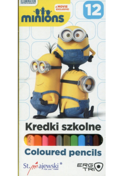 Kredki szkolne Minionki trójkątne 12 kolorów