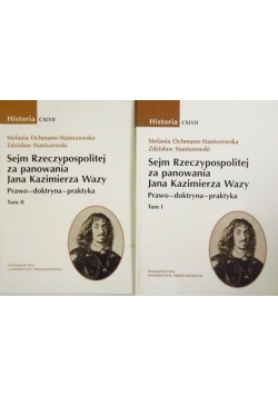 Sejm Rzeczypospolitej za panowania Jana Kazimierza Wazy, Tom I-II