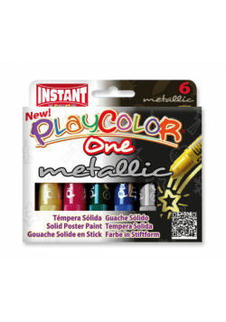 Farby w sztyfcie playcolor metallic 6 kolorów metalicznych