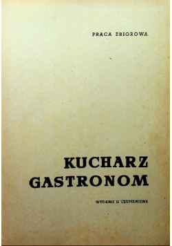 Kucharz gastronom