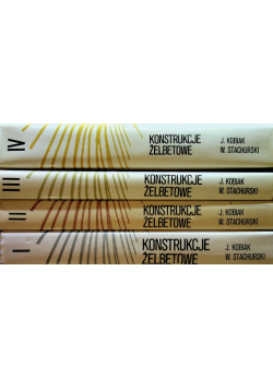 Konstrukcje żelbetowe Tom 1 do 4