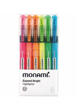 Zakreślacz Essenti Bright 6kol MONAMI
