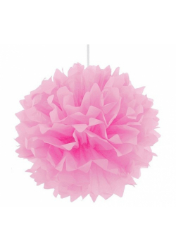 Pompon dekoracyjny różowy średnica 40 cm
