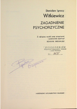 Pisma filozoficzne i estetyczne zagadnienia psychofizyczne