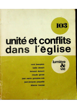 Unite et conflits dans l eglise