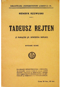 Tadeusz Rejten 1918 r.