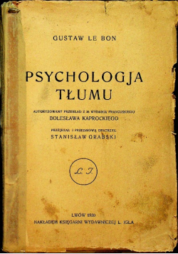 Psychologja tłumu 1930 r.
