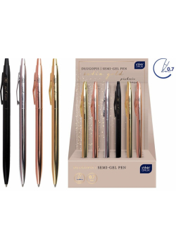 Długopis metalowy slim Satin Gold (24szt)