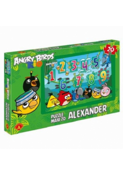 Puzzle maxi cyferki Angry Birds Rio 20