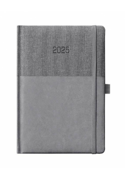 Kalendarz 2025 A5 dzienny szary