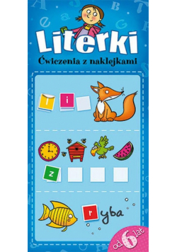 Literki Ćwiczenia z naklejkami