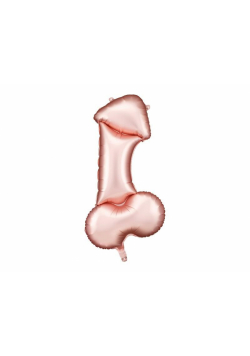 Balon foliowy Penis różowe złoto 55.5x112cm