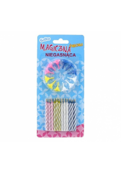 Świeczki urodzinowe magiczne niegasnące 12 sztuk