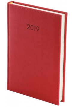 Kalendarz 2019 B5 Vivella Dzienny Czerwony