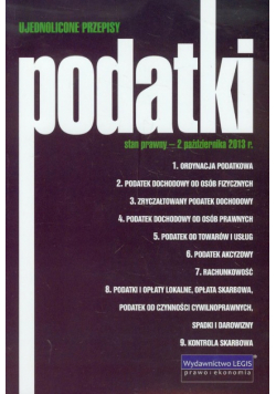 Podatki ujednolicone przepisy