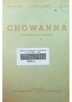 Chowanna Rok XII