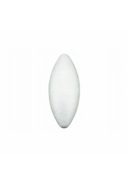 Styropianowa bombka podłużna 10x4cm 12szt
