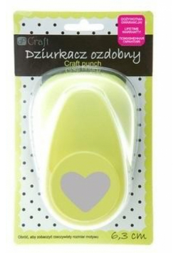 Dziurkacz ozdobny 6,3cm serce