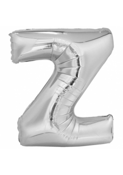 Balon foliowy litera Z srebrna 60x86cm