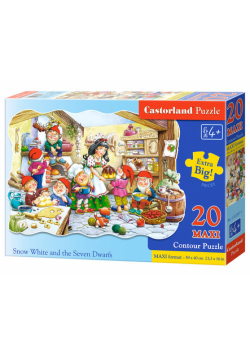 Puzzle Maxi Konturowe: Snow White and the Seven Dwarfs 20