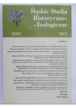Myszor Jerzy (red.) - Śląskie studia historyczno-teologiczne