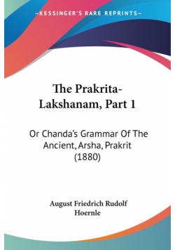 The Prakrita-Lakshanam, Part 1