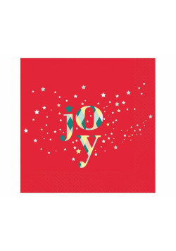 Serwetki Joy czerwone 33x33cm