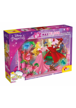 Puzzle 60 dwustronne Maxi podłogowe Disney Księżniczki Śpiąca królewna