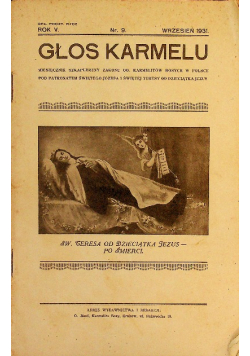 Głos karmelu Nr 1 / 31 1931 r.