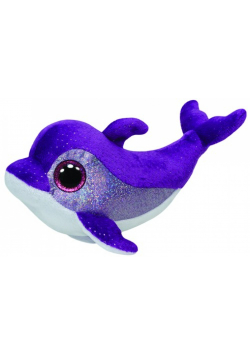 Beanie Boos Flips - fioletowy delfin średni