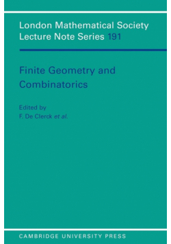 Finite Geometry and Combinatorics