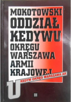 Mokotowski oddział kedywu okręgu Warszawa Armii Krajowej