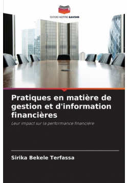 Pratiques en matière de gestion et d'information financières