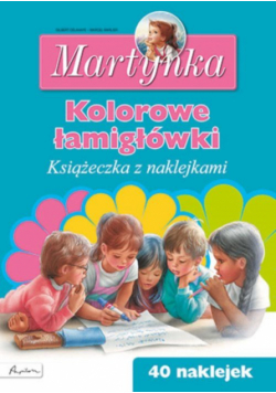 Martynka Kolorowe łamigłówki Książka z naklejkami