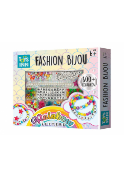 Fashion Bijou Rainbow Letters Zestaw koralików