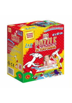 Big puzzle do kolorowania Przygody koziołka Matołka 2x12