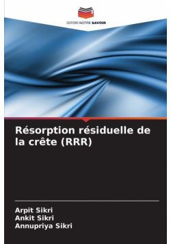 Résorption résiduelle de la crête (RRR)