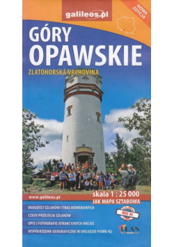Góry Opawskie mapa 1:40 000